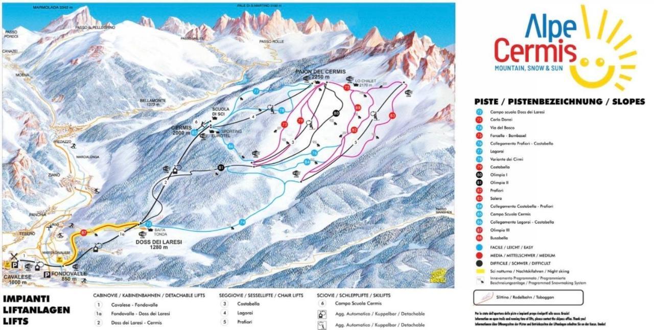 カヴァレーゼCasa Gilda Val Di Fiemme - Dolomitiアパートメント エクステリア 写真